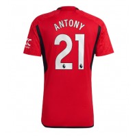 Dres Manchester United Antony #21 Domáci 2023-24 Krátky Rukáv